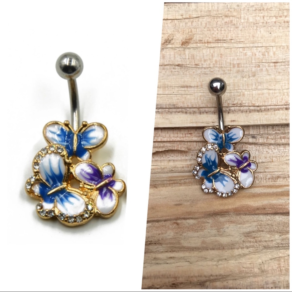 Butterfly‎ Belly Button Navel Ring